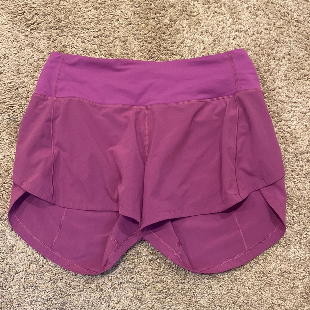 Lululemon speed up shorts.